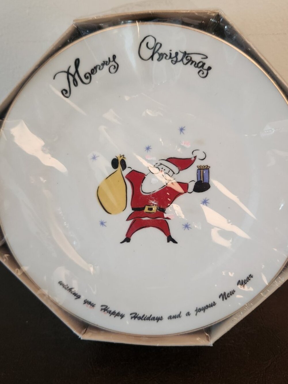 Merry Brite Porcelain Salad/Dessert Plates Set of Four is a vintage